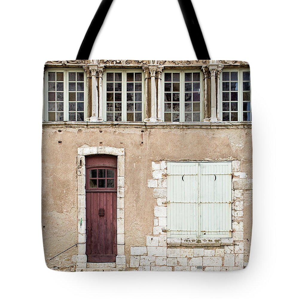 Door Photography Tote Bag featuring the photograph Little Brown Door by Melanie Alexandra Price