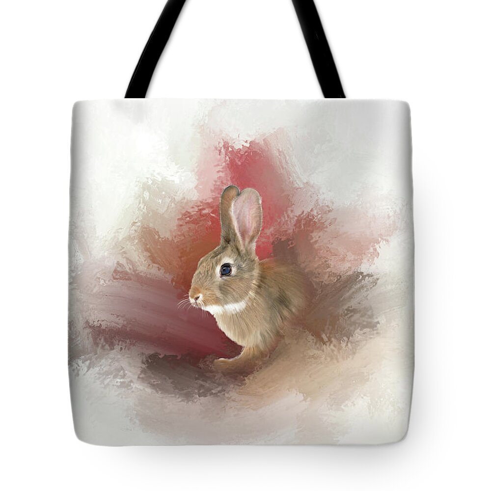 Wild Rabbit Tote Bag featuring the photograph Little Bunny by Mary Timman