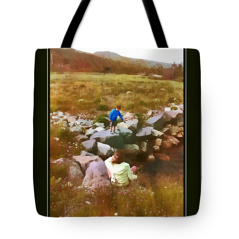Little Fishers Tote Bag featuring the photograph Little Fishers 2 by Barbara A Griffin