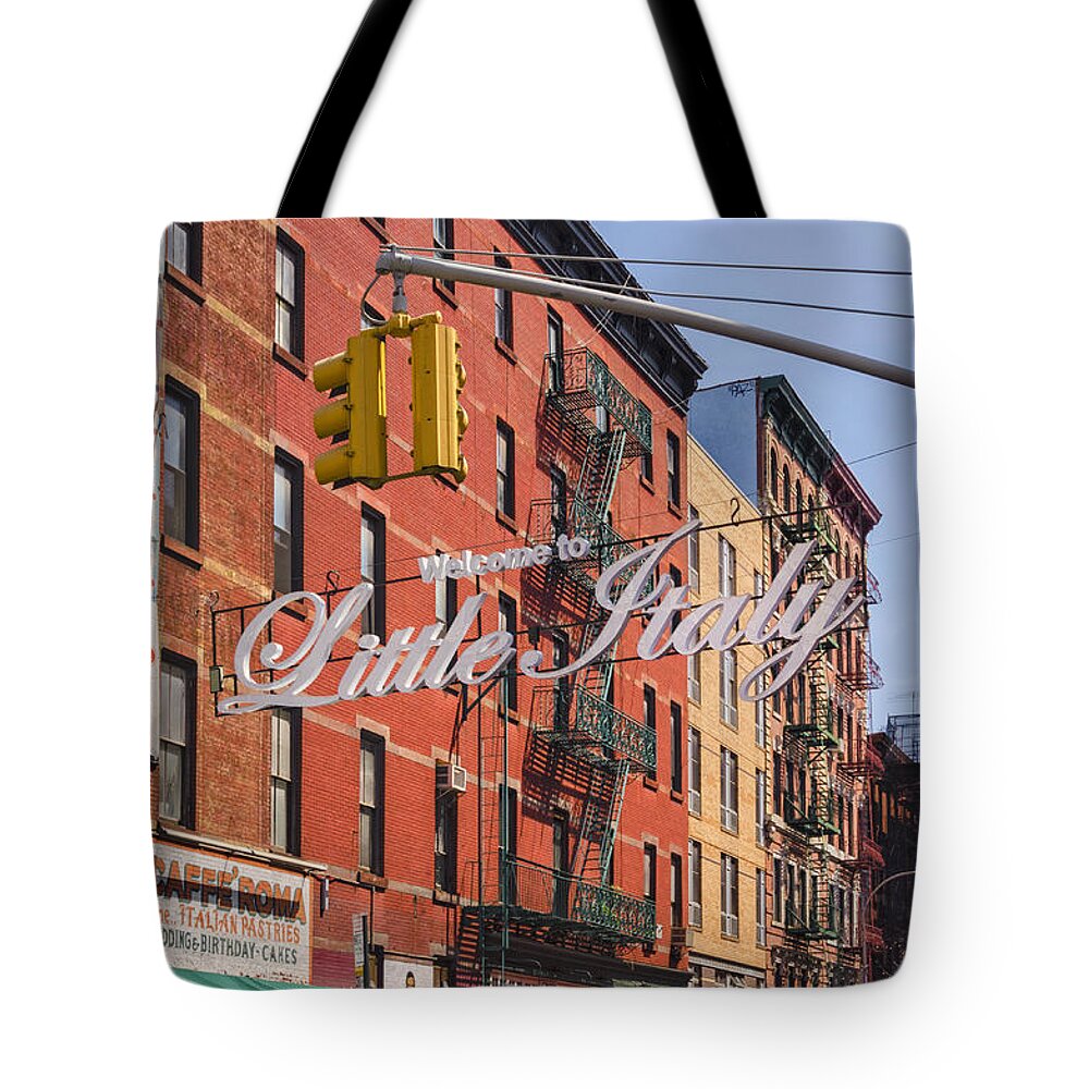 Little Italy Tote Bag featuring the photograph Little Italy by Marianne Campolongo