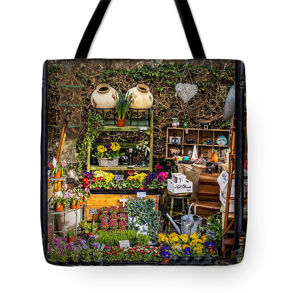 Flower Tote Bag featuring the photograph Little Market by Nick Bywater