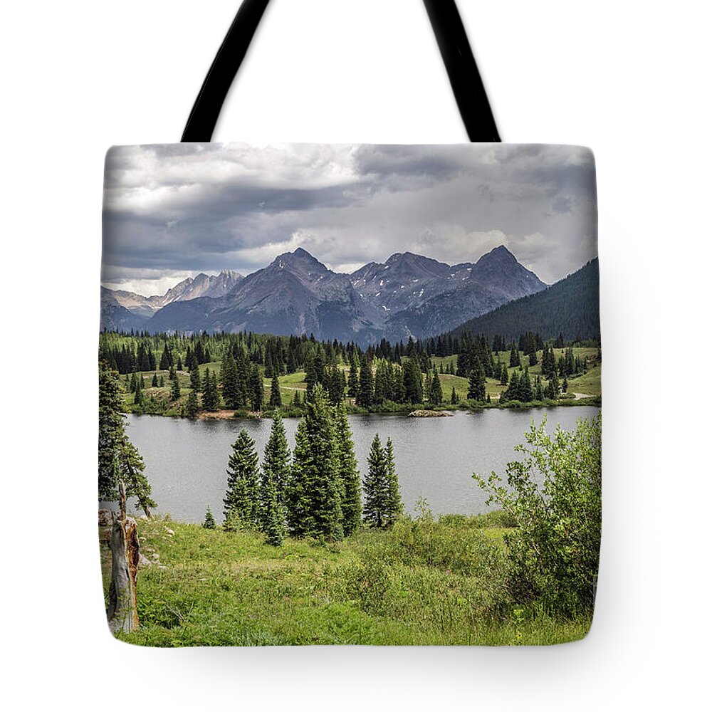 Mountains Tote Bag featuring the photograph Little Molas Lake by Jaime Miller