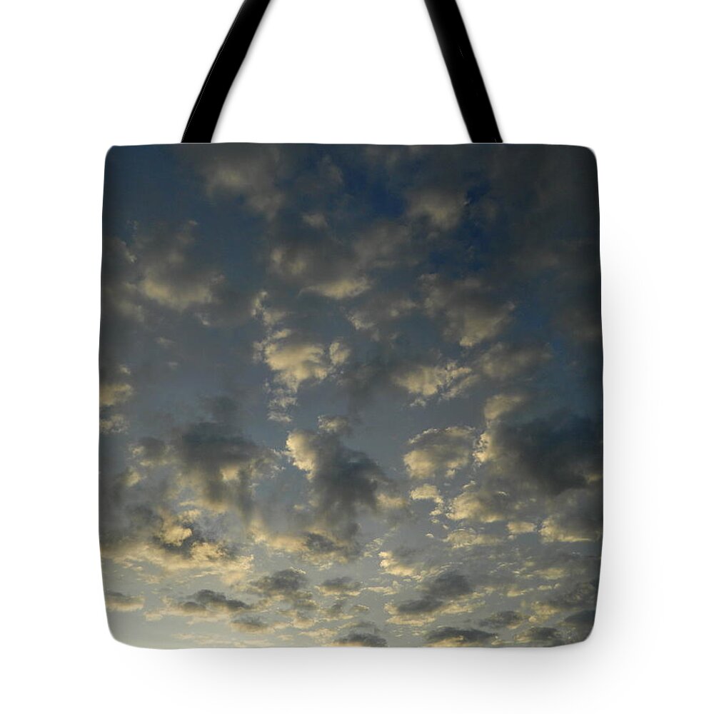 Landscape Tote Bag featuring the photograph Little Puffs Of Clouds by Gallery Of Hope 