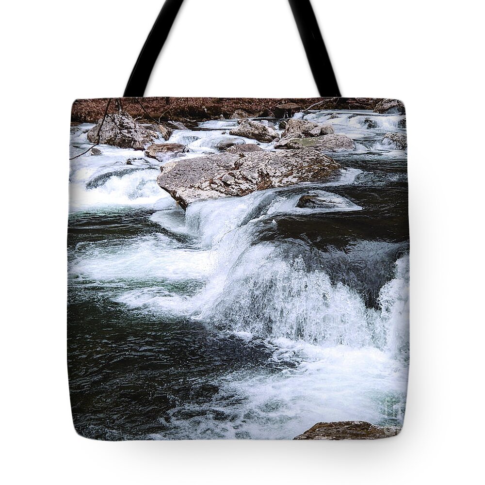 Winter Tote Bag featuring the photograph Little Tennessee River by Phil Perkins