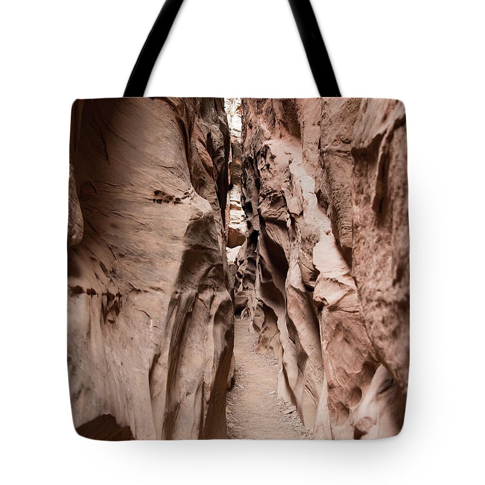 Little Tote Bag featuring the photograph Little Wild Horse Canyon Narrows by Jennifer Ancker