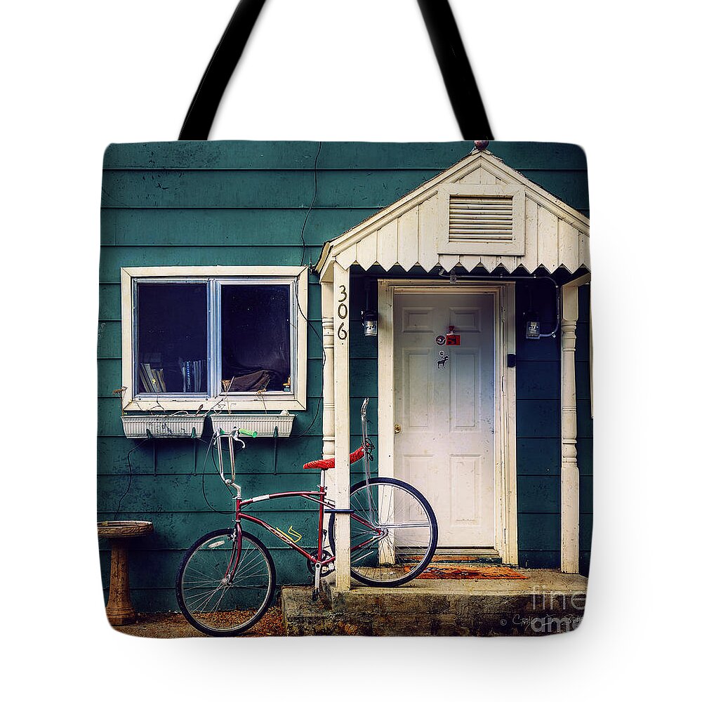 American Tote Bag featuring the photograph Livingston Bicycle by Craig J Satterlee