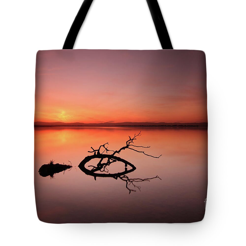 Loch Leven Tote Bag featuring the photograph Loch Leven Sunset by Maria Gaellman