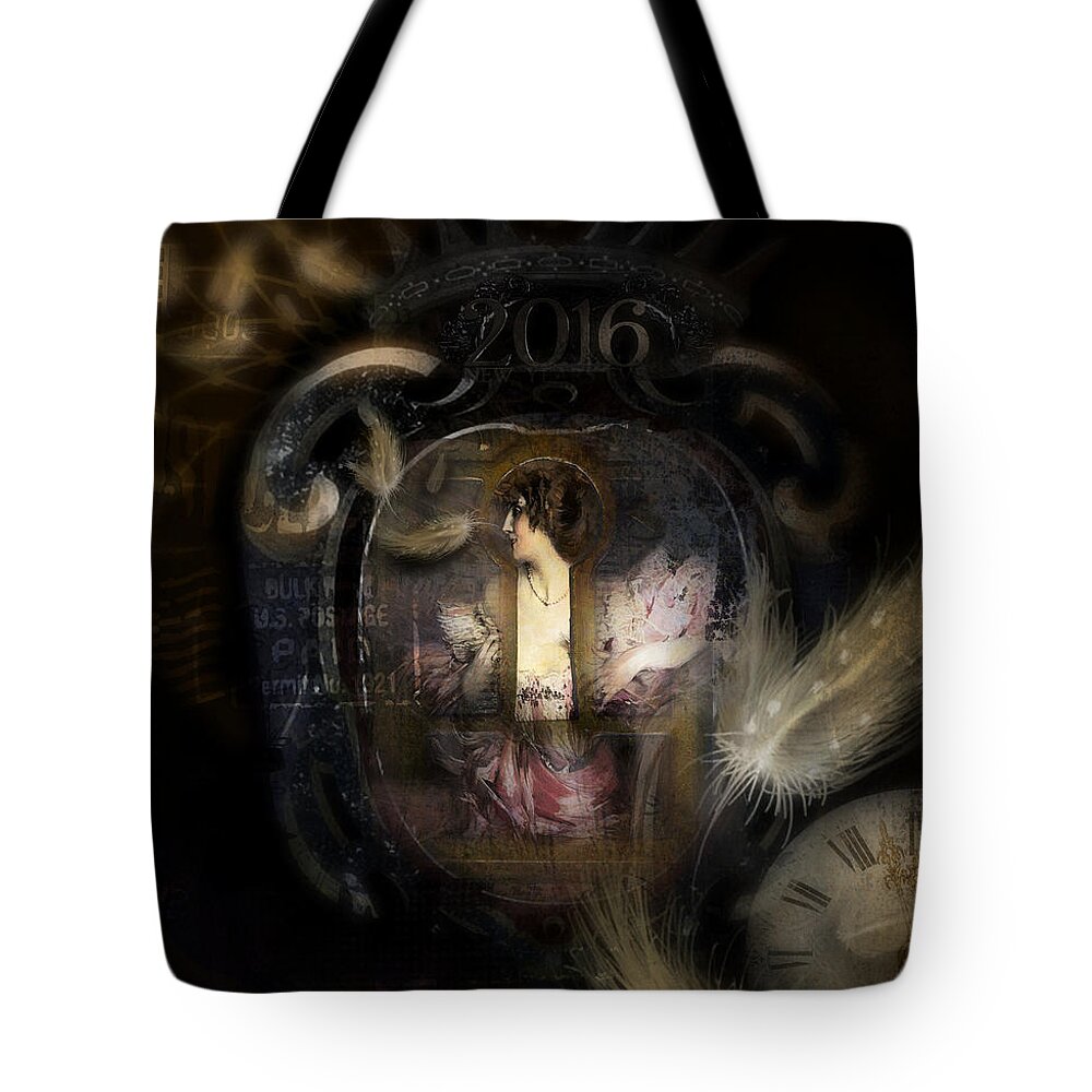 2016 Tote Bag featuring the digital art Locked in 2016 by Sue Masterson
