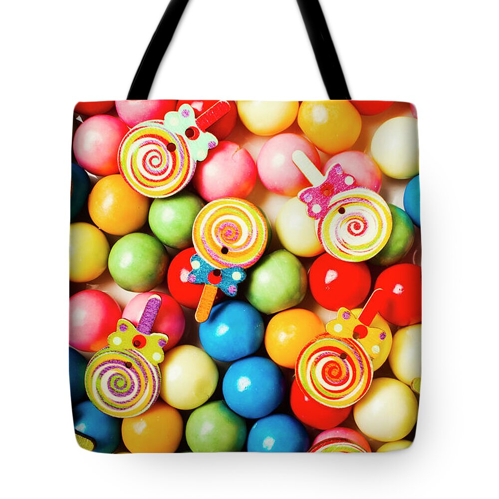 Gum Tote Bag featuring the photograph Lolly shop pops by Jorgo Photography