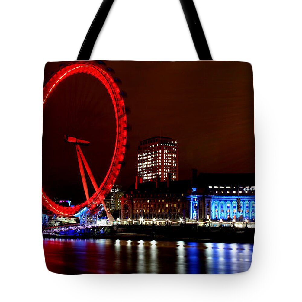 London Tote Bag featuring the photograph London Eye by Heather Applegate