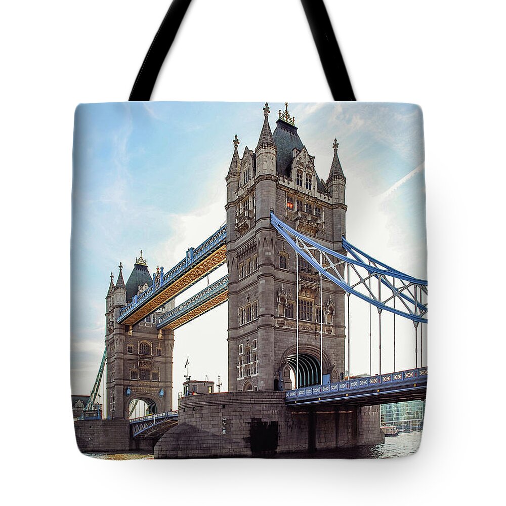 Europe Tote Bag featuring the photograph London - The majestic Tower bridge by Hannes Cmarits