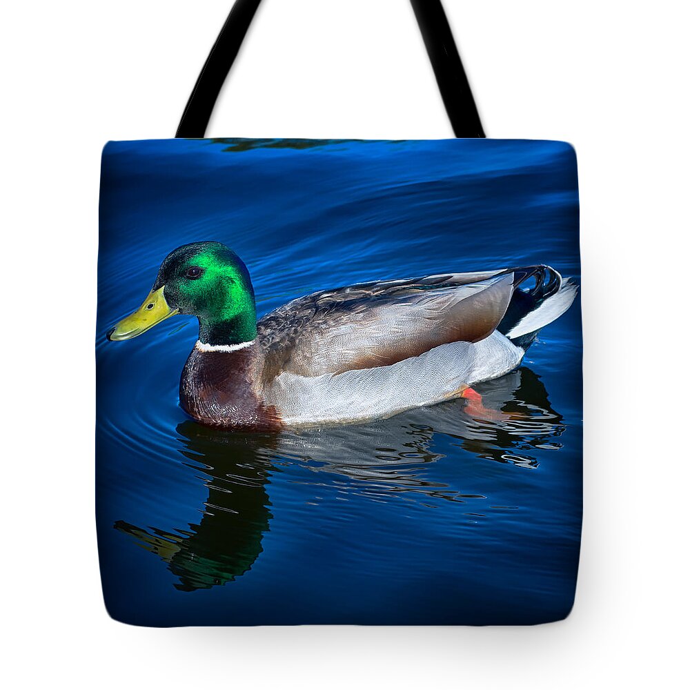 Duck Tote Bag featuring the photograph Lone Bill by Scott Wyatt