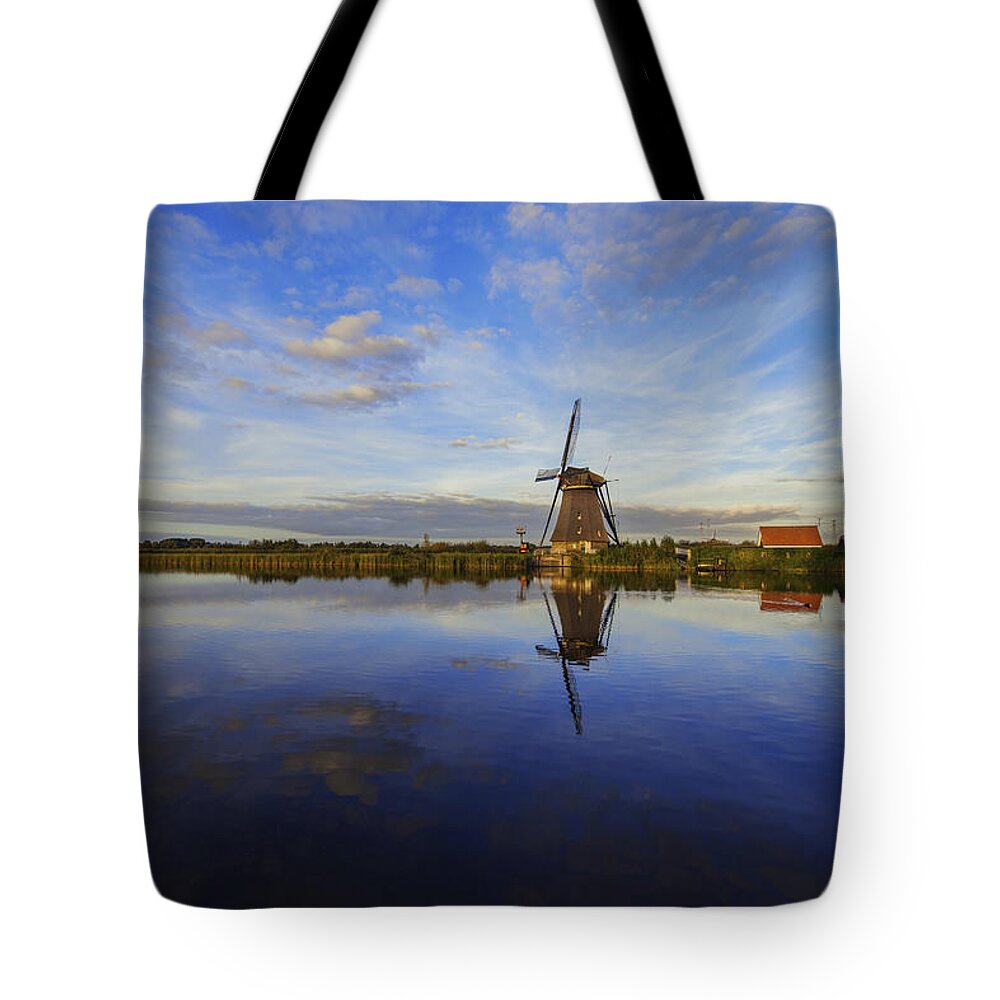 Lone Windmill Tote Bag featuring the photograph Lone Windmill by Chad Dutson
