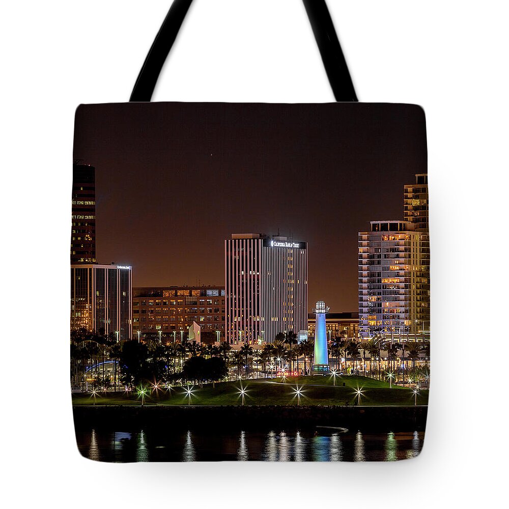 Rainbow Lagoon Tote Bag featuring the photograph Long Beach A Chip in Time color by Denise Dube