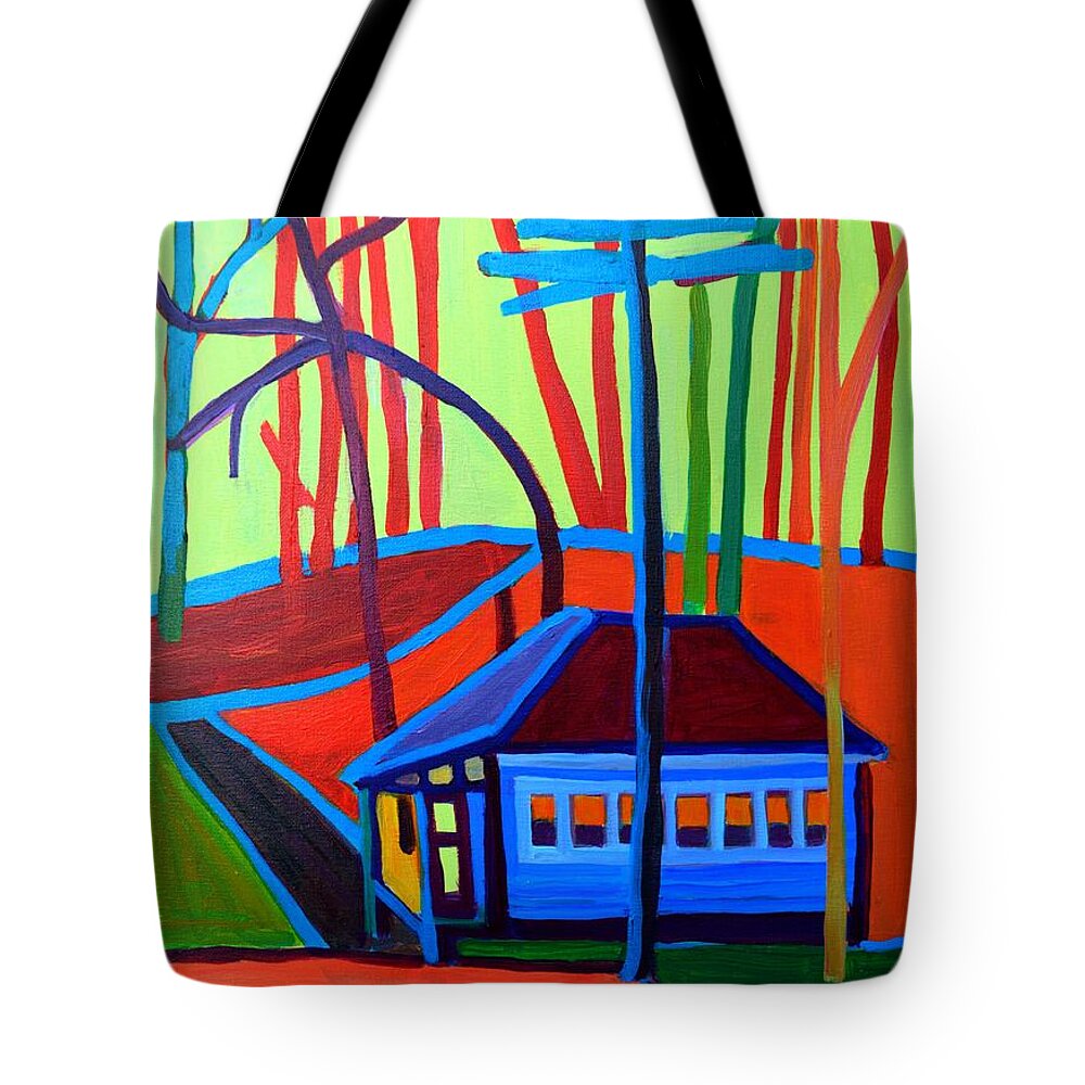 Landscape Tote Bag featuring the painting Long Sought For by Debra Bretton Robinson