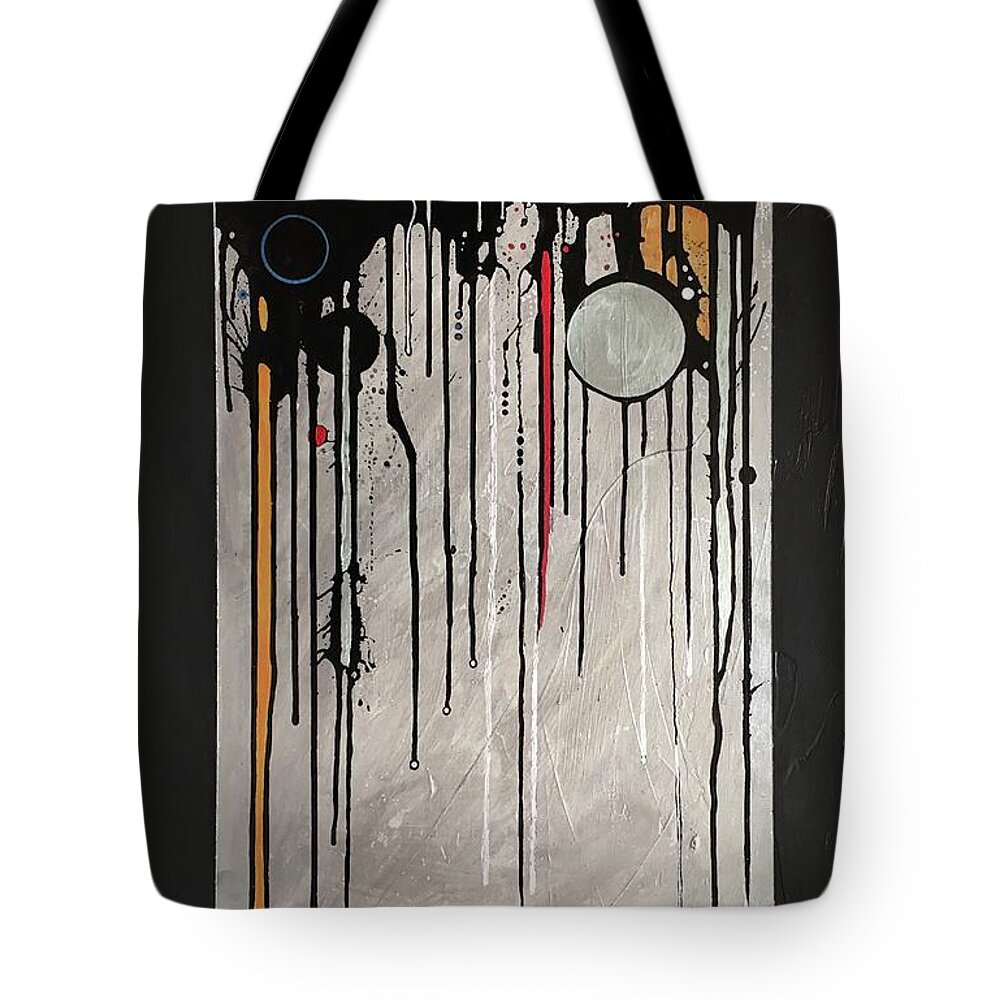 Drip Tote Bag featuring the painting Long Tall Wally by Marlene Burns