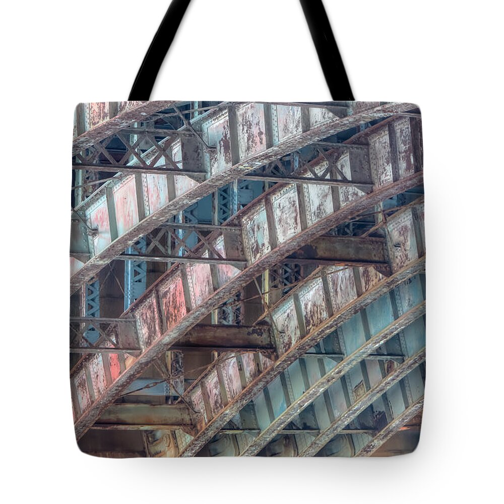 Clarence Holmes Tote Bag featuring the photograph Longfellow Bridge Arches II by Clarence Holmes