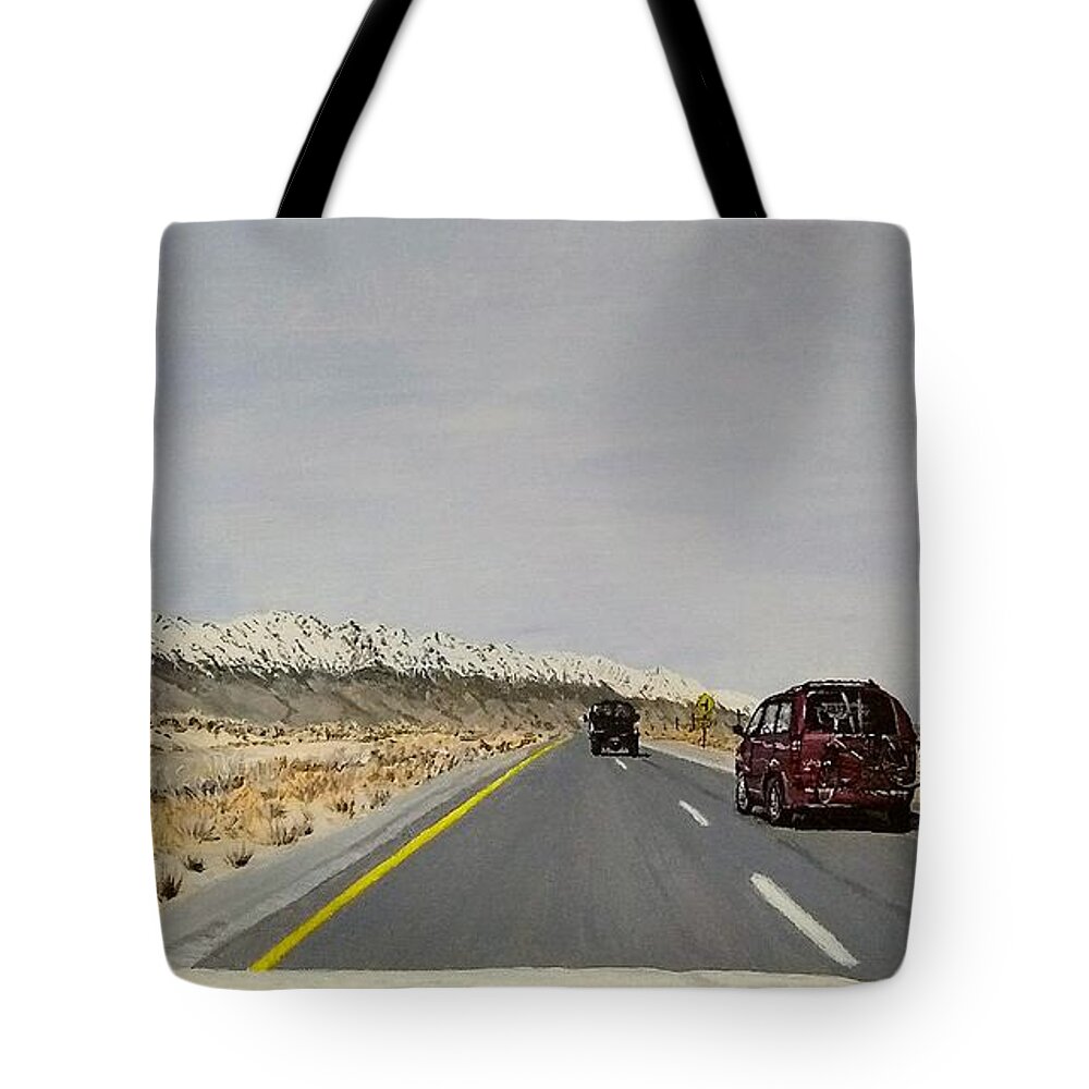 Landscape Tote Bag featuring the painting Look for America by Kevin Daly