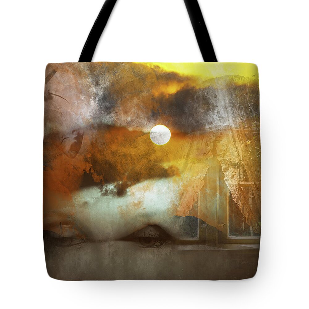 Island Tote Bag featuring the photograph Looking at the lovely island by Gabi Hampe