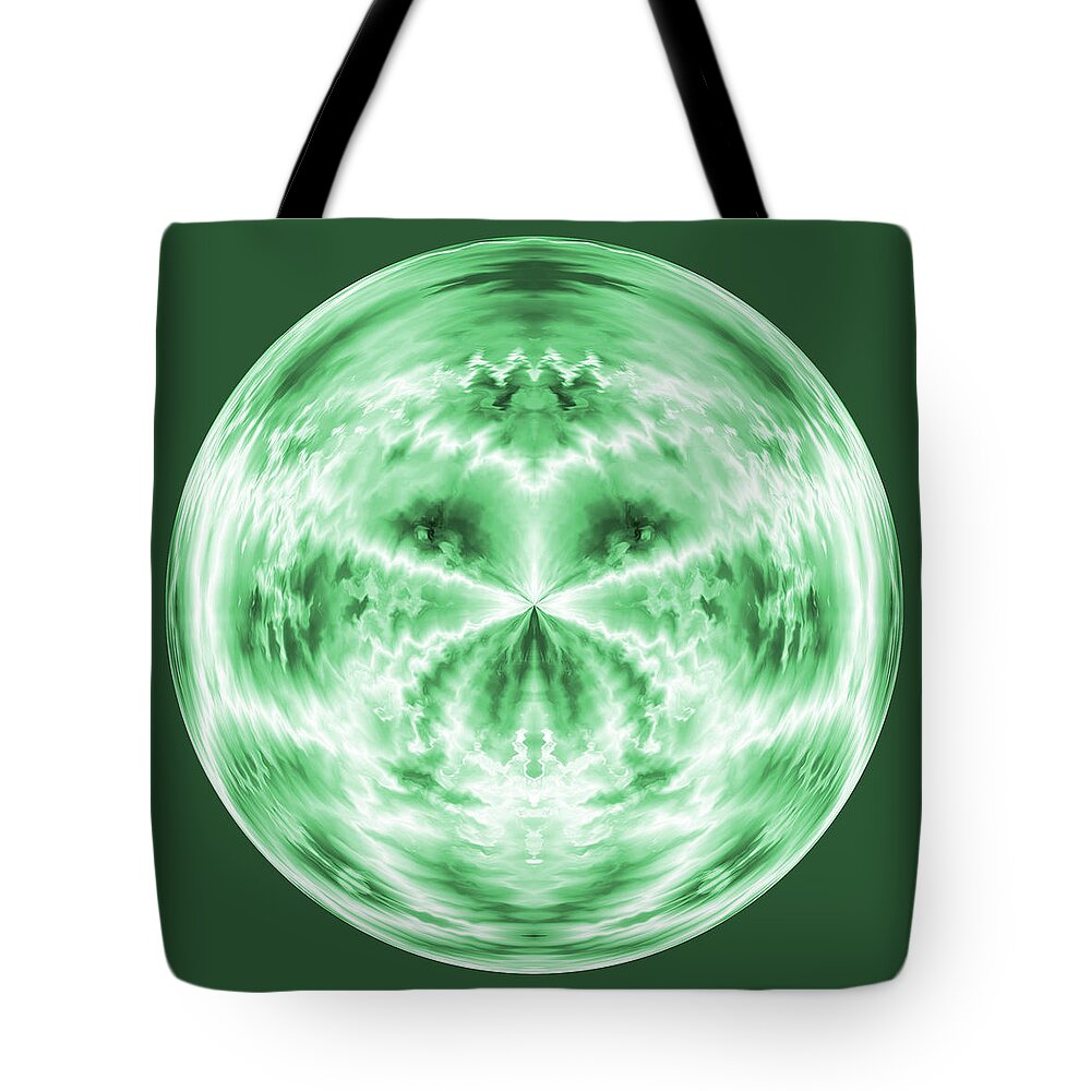 Abstract Tote Bag featuring the digital art Looking Out by K Bradley Washburn
