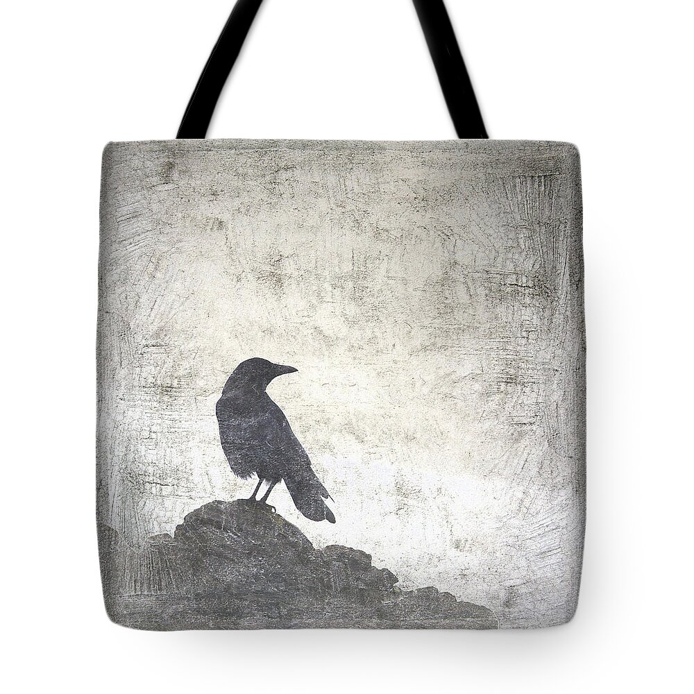 Crow Tote Bag featuring the photograph Looking Seaward by Carol Leigh