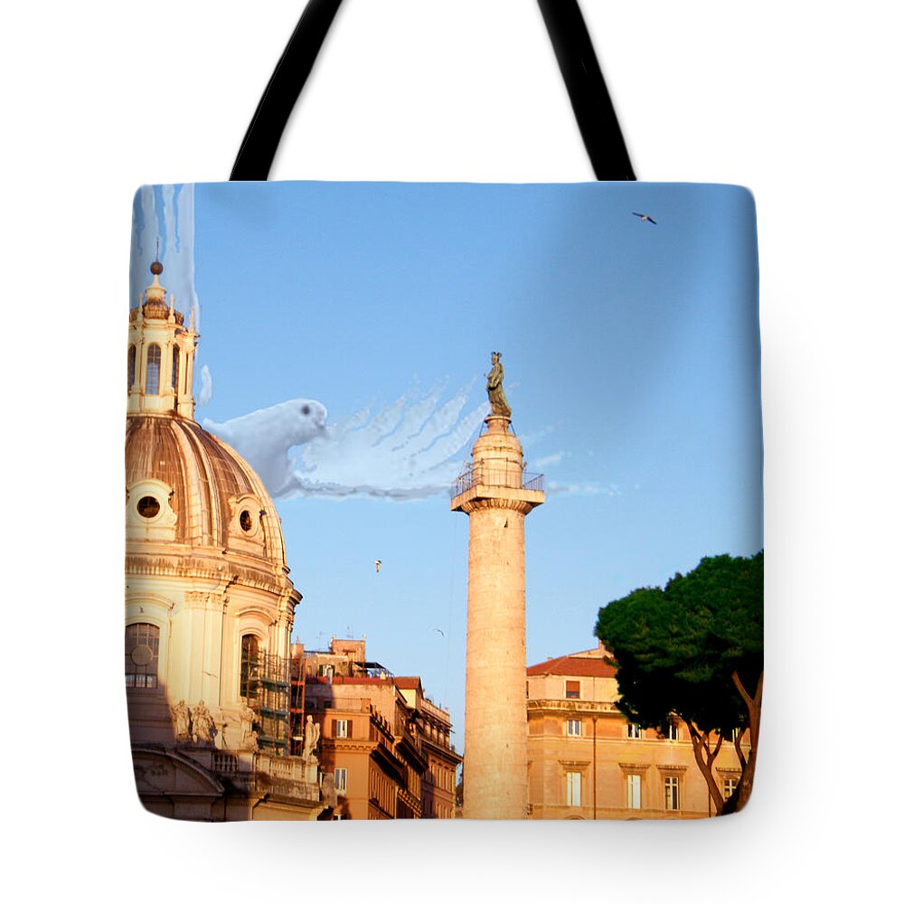 Rome Tote Bag featuring the photograph Looking Skyward 2 by Melinda Dare Benfield