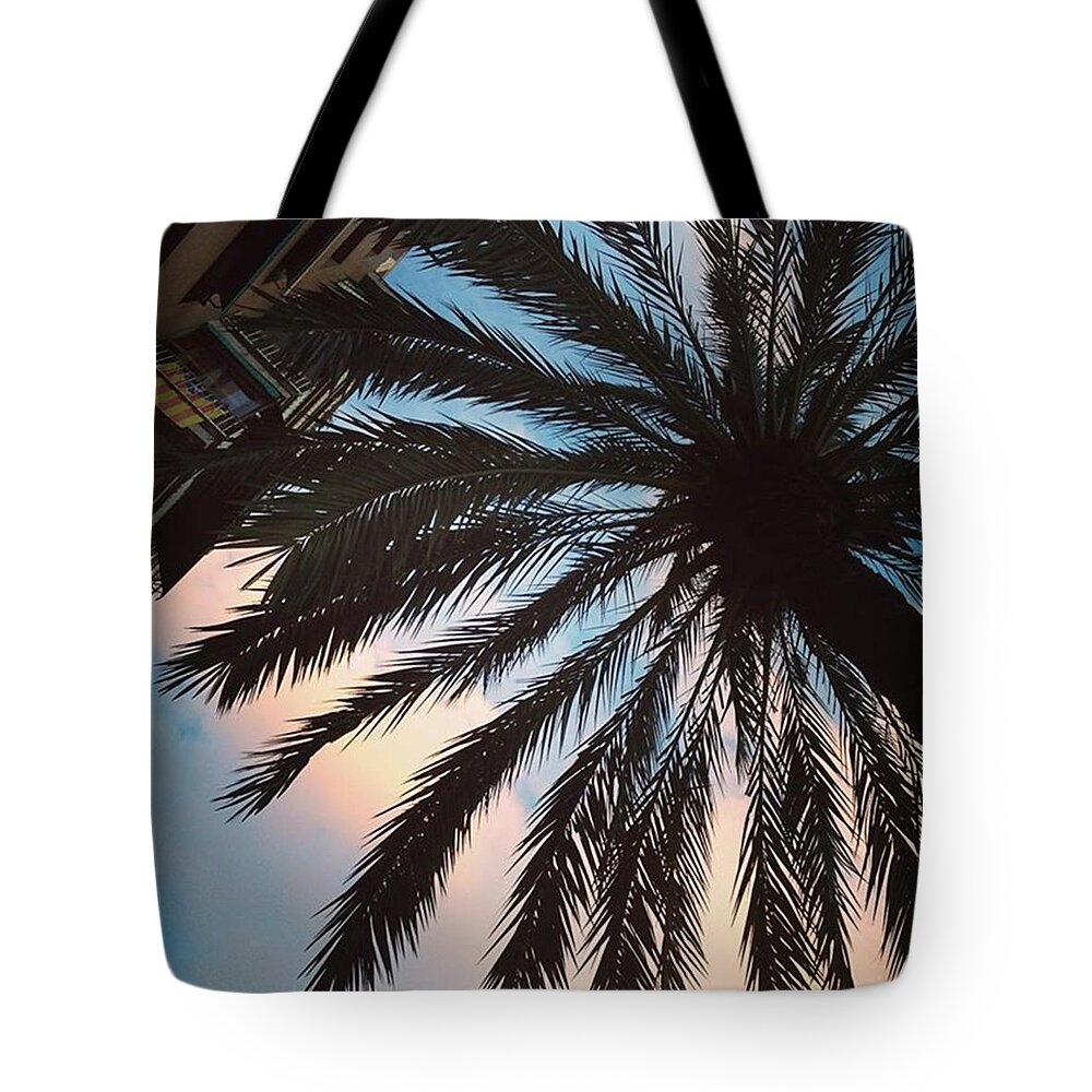 Summer Tote Bag featuring the photograph Clear Sky In Barcelona by Sacha Kinser