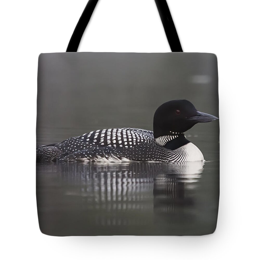 Loon Tote Bag featuring the photograph Loon 4 by Vance Bell