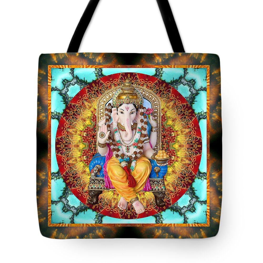 Ganesh Tote Bag featuring the photograph Lord Generosity by Bell And Todd