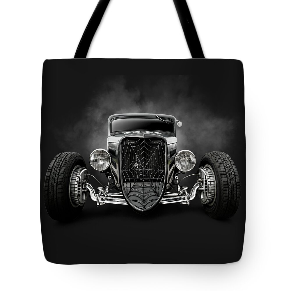 Vintage Tote Bag featuring the digital art Lord of the Dark Web by Douglas Pittman