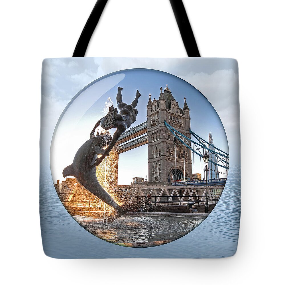 London Tote Bag featuring the photograph Lost In A Daydream - Floating On The Thames by Gill Billington