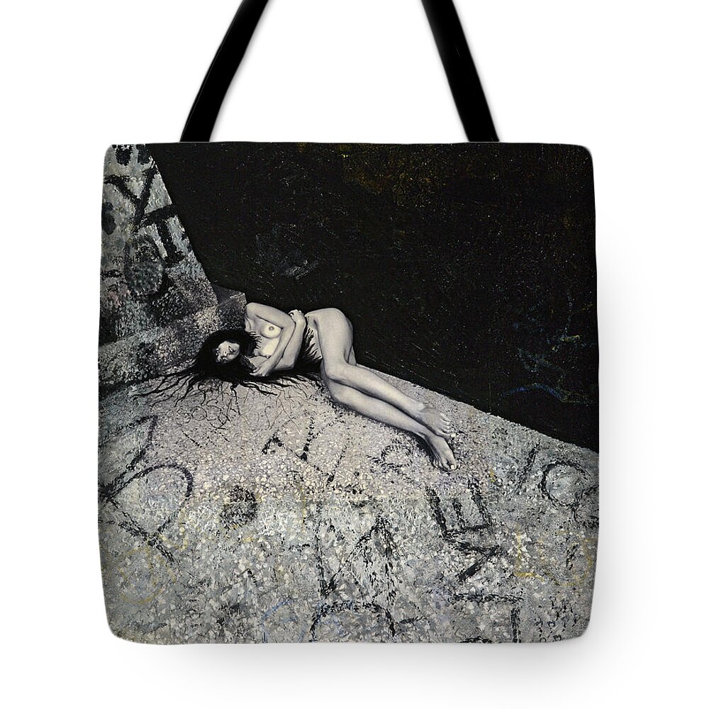 City Tote Bag featuring the painting Lost in New York by Yelena Tylkina
