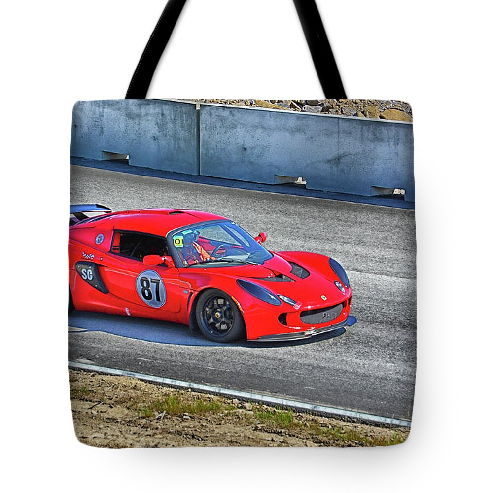 Lotus Tote Bag featuring the photograph Lotus 87 Northeast Track Days by Mike Martin