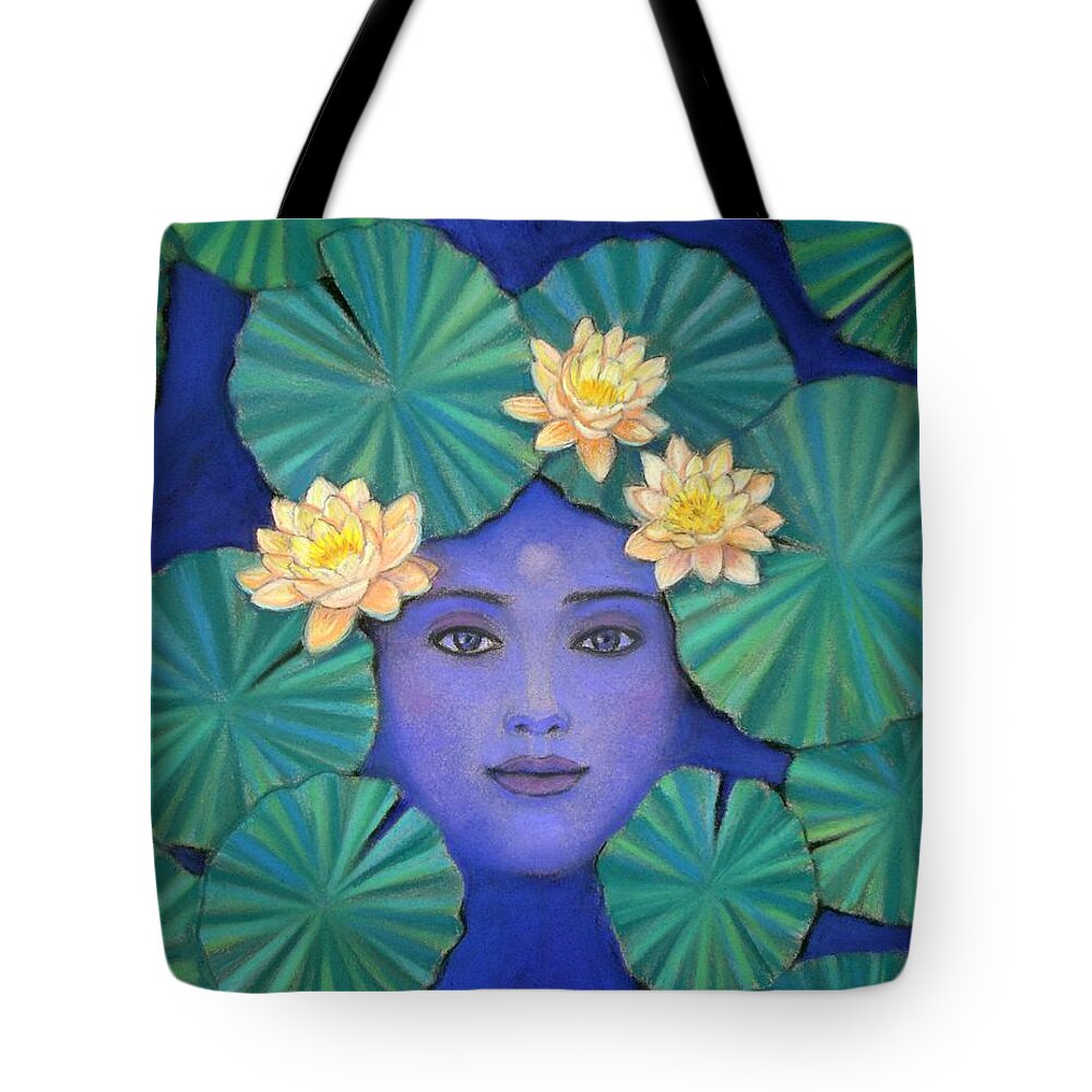 Zen Tote Bag featuring the painting Lotus Nature by Sue Halstenberg