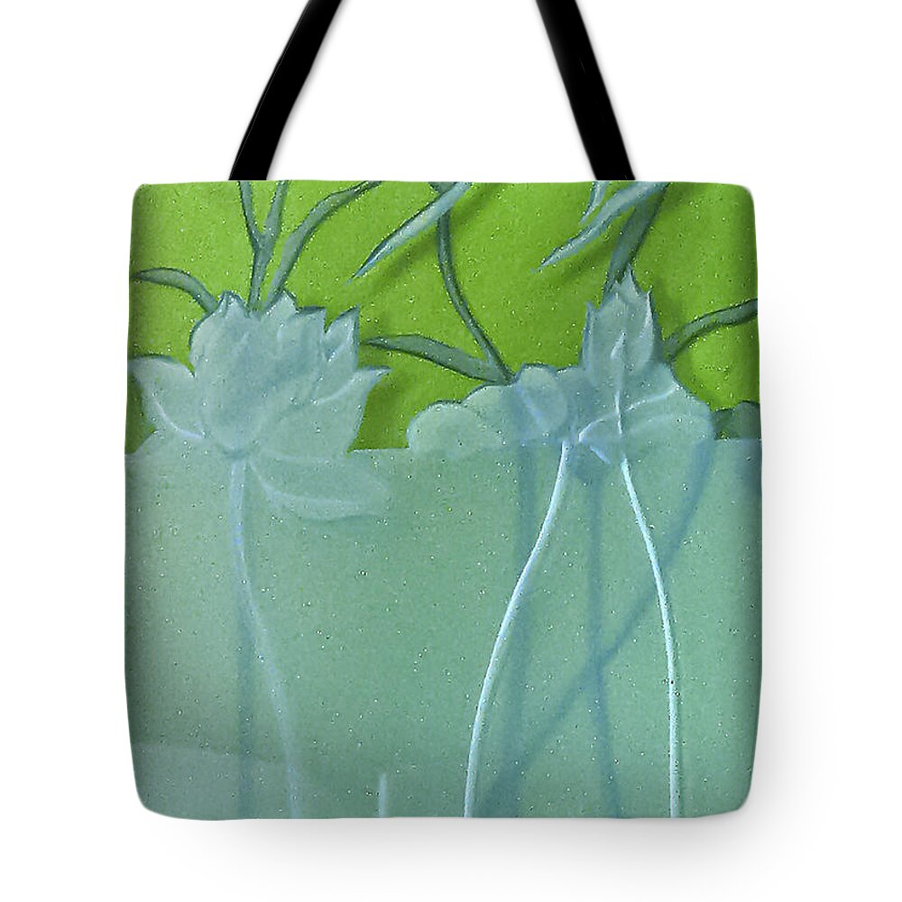 Plants Tote Bag featuring the photograph Lotus Pond by Alone Larsen
