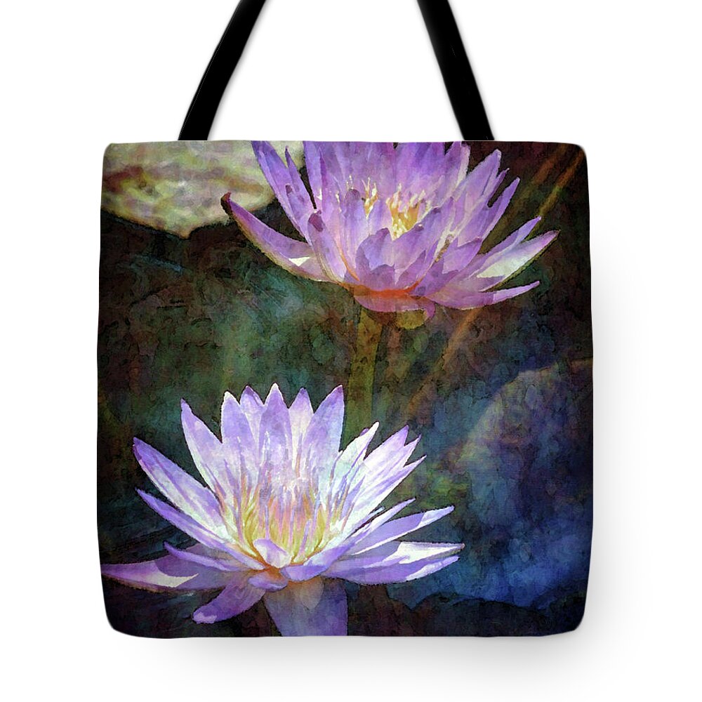 Impressionist Tote Bag featuring the photograph Lotus Reflections 2980 IDP_2 by Steven Ward