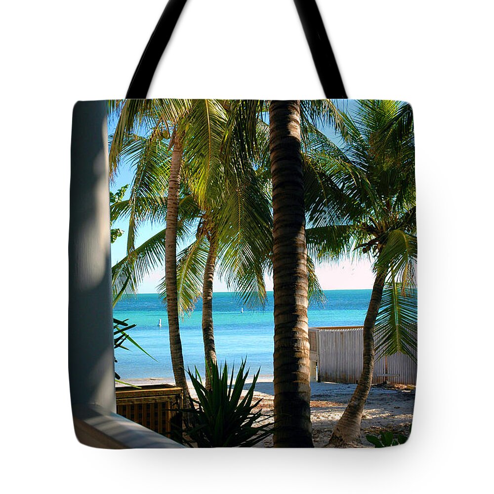 Photos Of Key West Tote Bag featuring the photograph Louie's Backyard by Susanne Van Hulst