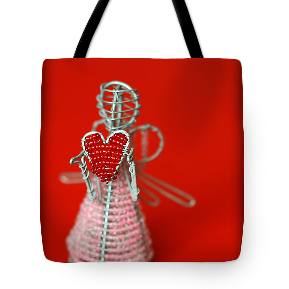 Toy Tote Bag featuring the photograph Love Angel by Evelina Kremsdorf