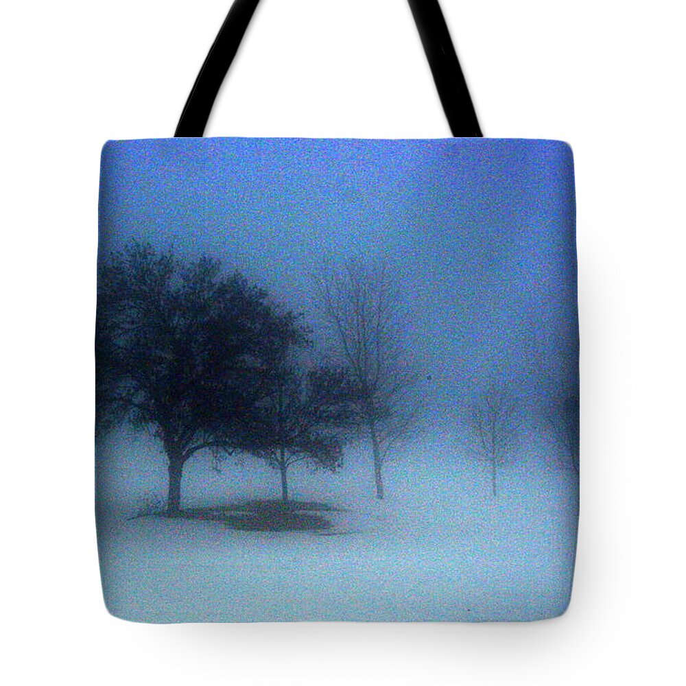 Landscape Tote Bag featuring the photograph Love me in the mist by Julie Lueders 