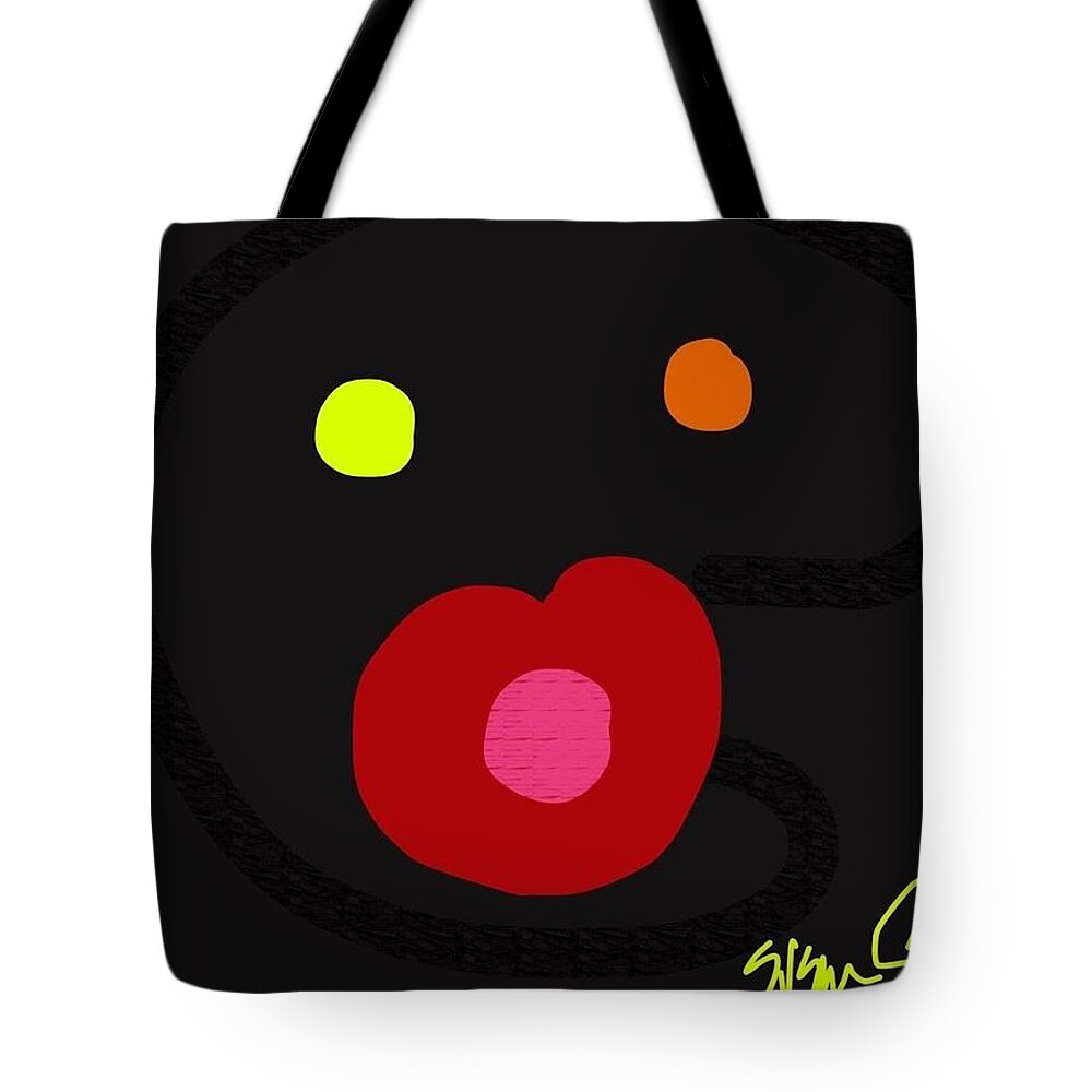 Abstract Tote Bag featuring the digital art Love you with all My ART by Susan Fielder