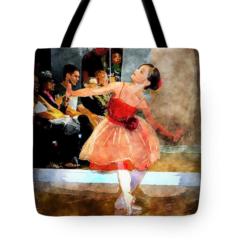 Child Tote Bag featuring the photograph Lovely Ballerina by Lori Seaman