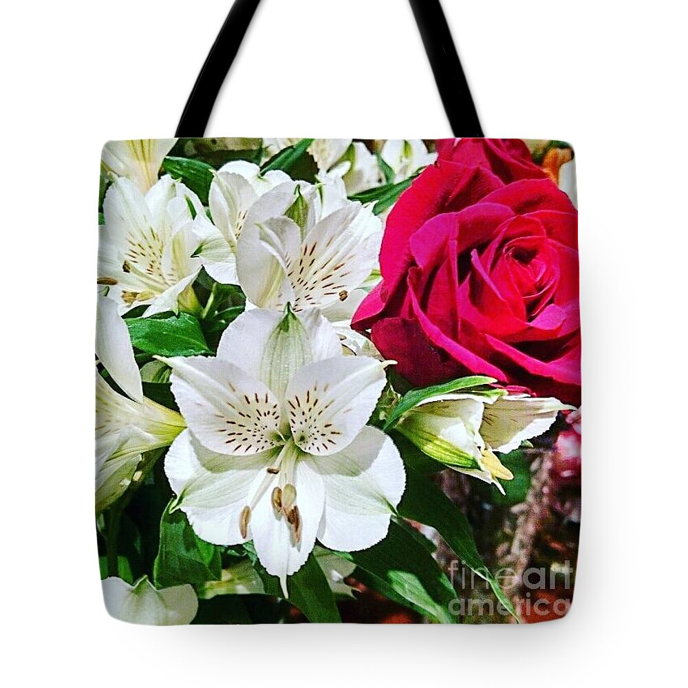 Rose Tote Bag featuring the photograph Lovely flowers by Steven Wills