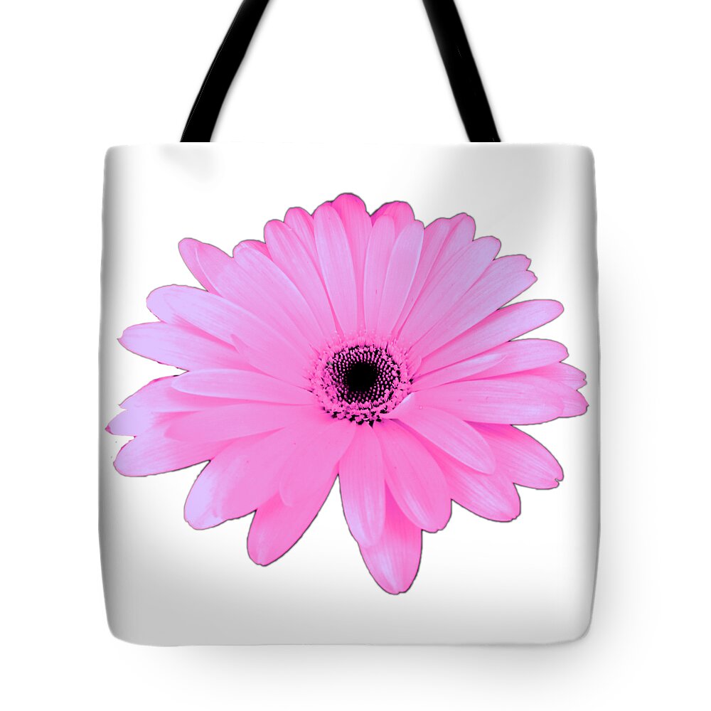 Digital Art Tote Bag featuring the digital art Lovely Pink Daisy Flower Gift by Delynn Addams by Delynn Addams