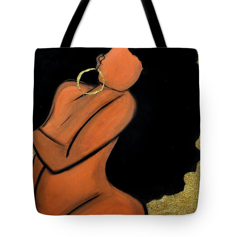  Tote Bag featuring the pastel Loving All Of Me by Diamin Nicole