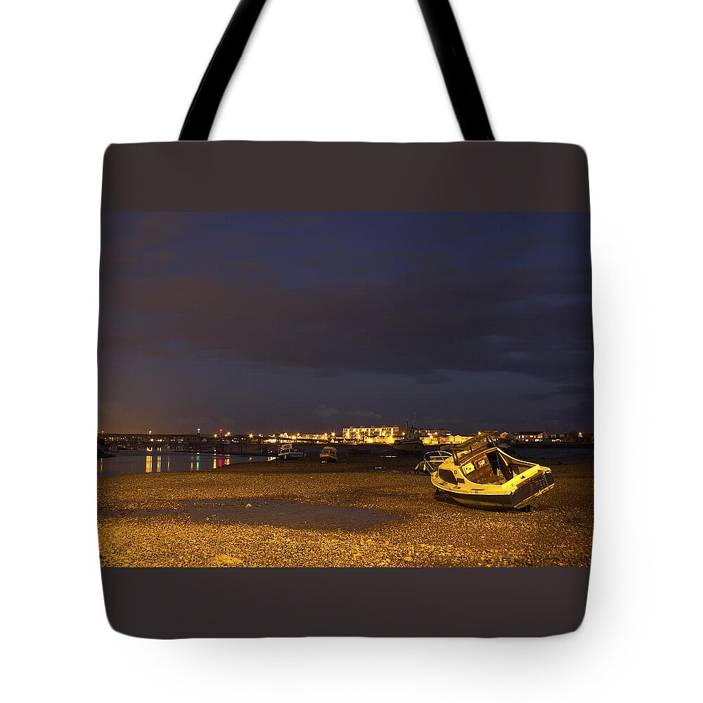 River Tote Bag featuring the photograph Low tide at dusk by Hazy Apple