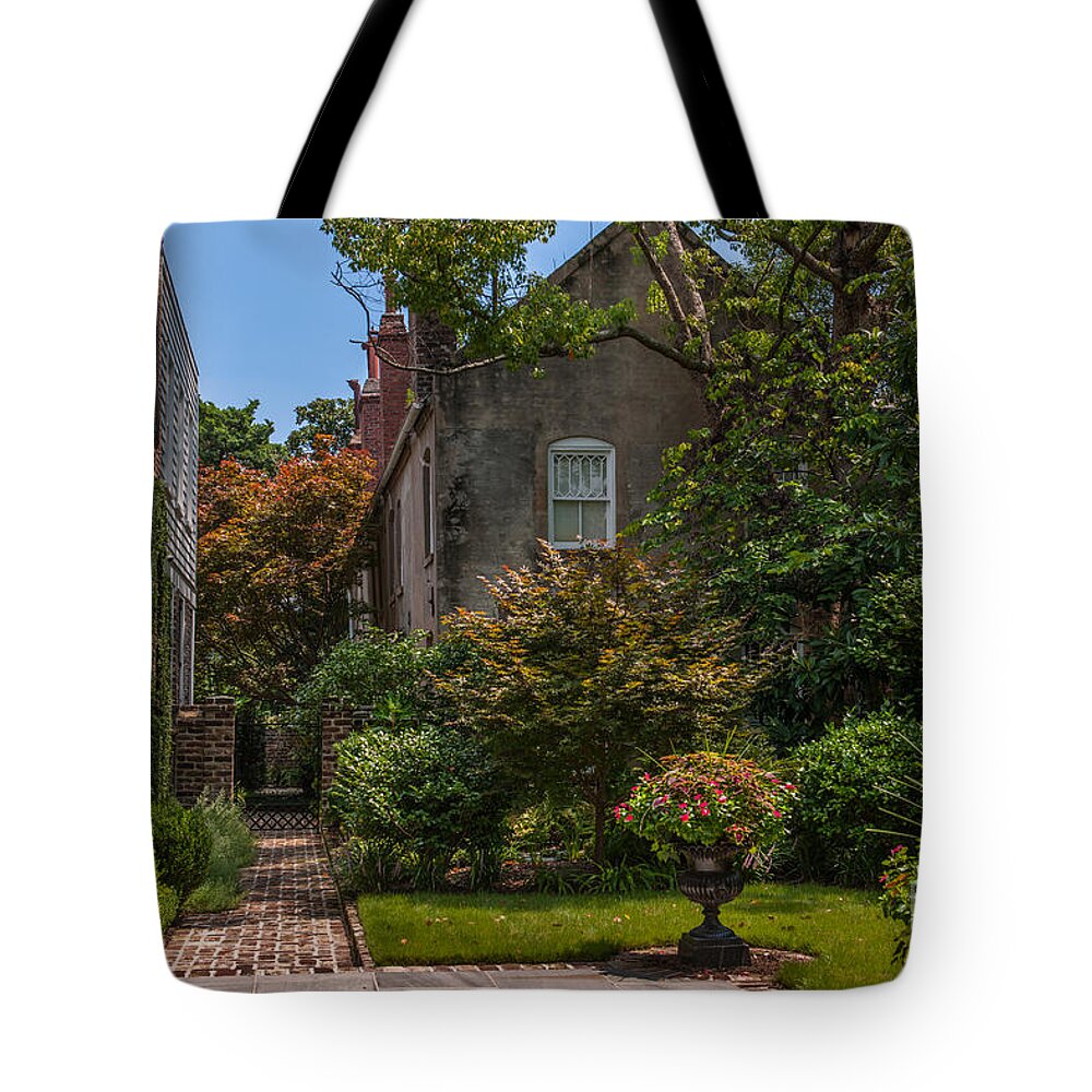 Charleston Tote Bag featuring the photograph Lowcountry Charleston Gardens by Dale Powell