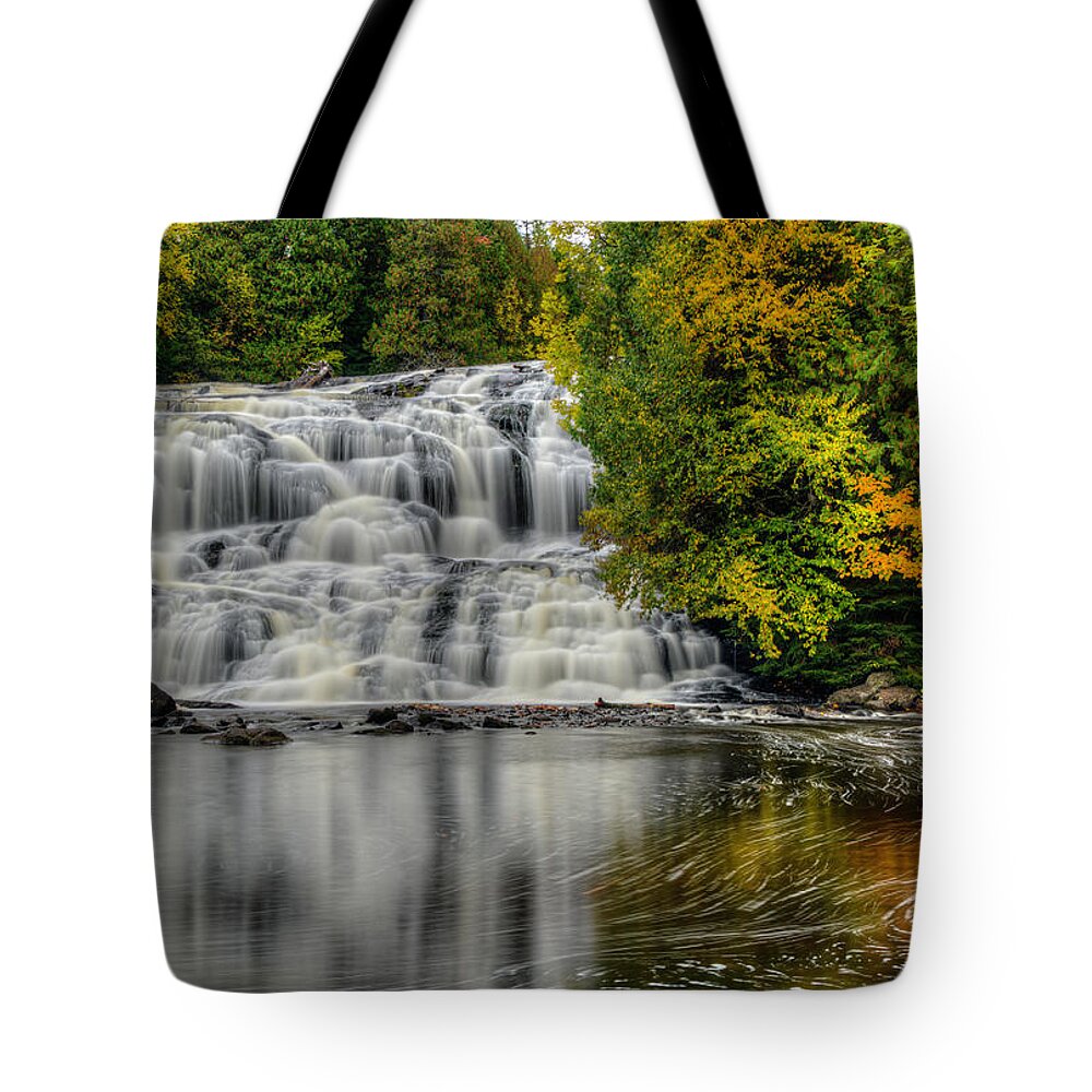 Water Falls Tote Bag featuring the photograph Lower Bond Falls by John Roach