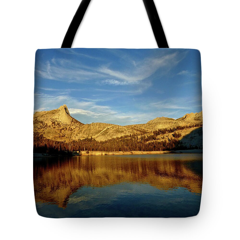 Lower Cathedral Lake Tote Bag featuring the photograph Lower Cathedral Lake Late Afternoon by Amelia Racca