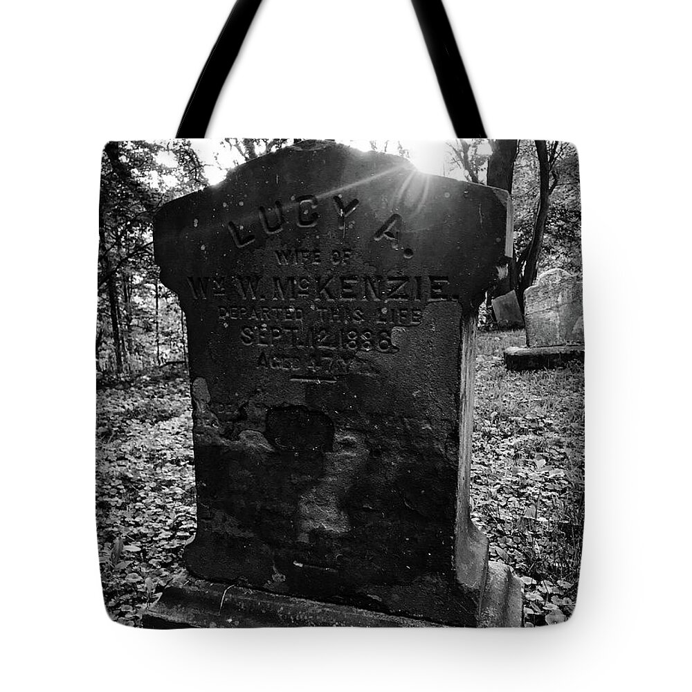 Tombstone Tote Bag featuring the photograph Lucy by Michael Krek