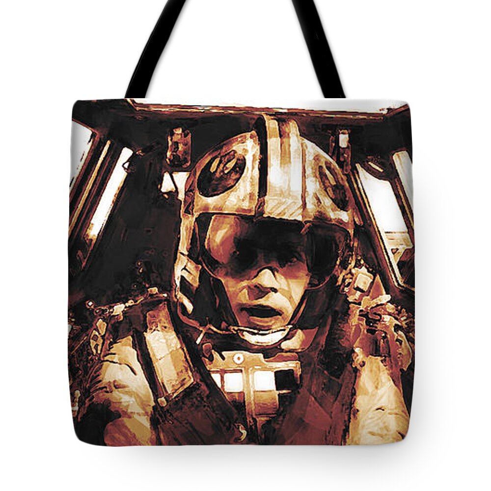 Star Wars Tote Bag featuring the digital art Luke Snowalker by Kurt Ramschissel